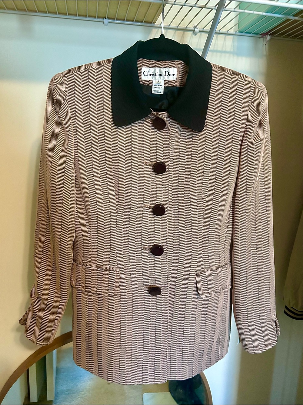 Dior Pink and Black Skirt Set Jacket - Picture 2 of 14
